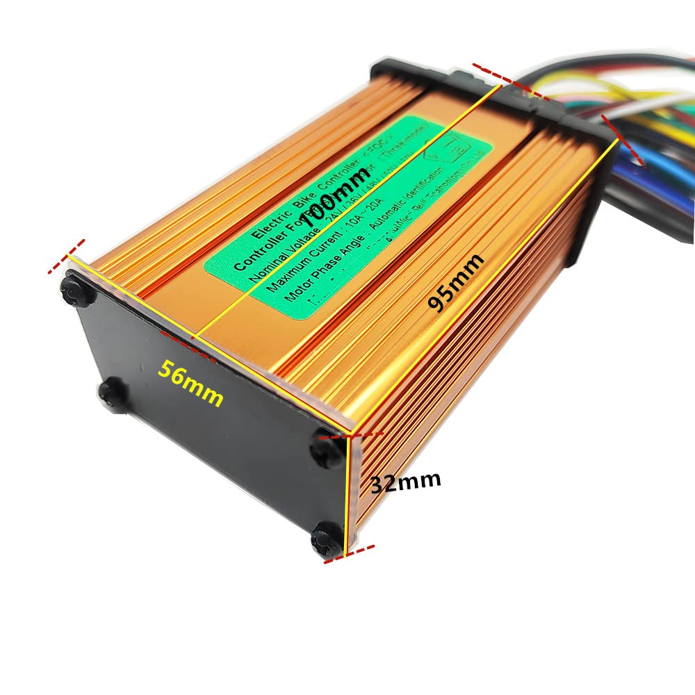 ChongXiao Universal 24V 36V 48V 60V 250W 350W 10A 15A 20A Lithium Battery Brushless Controller for Electric Bike E-Scooter DC Motor
