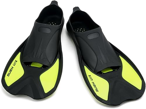 Miniatura 9 de Aletas de entrenamiento de natación de silicona, aletas de viaje, tamaño de viaje, aleta corta para hombres y mujeres, buceo, aletas de piscina Rose