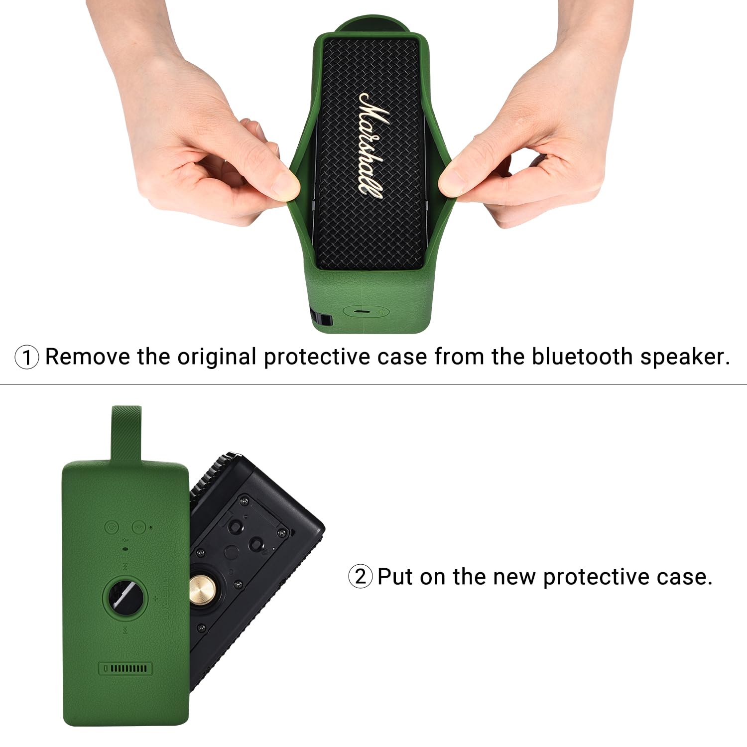 Custodia In Silicone Per Marshall Emberton – Protezione Morbida E Colorata Con Maniglia – Cover Antigraffio