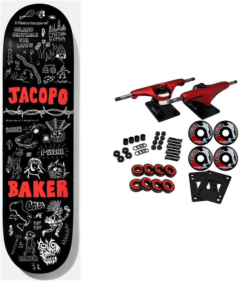 Baker Skateboards Complete Jacopo Carozzi Puff Puff 8.5"