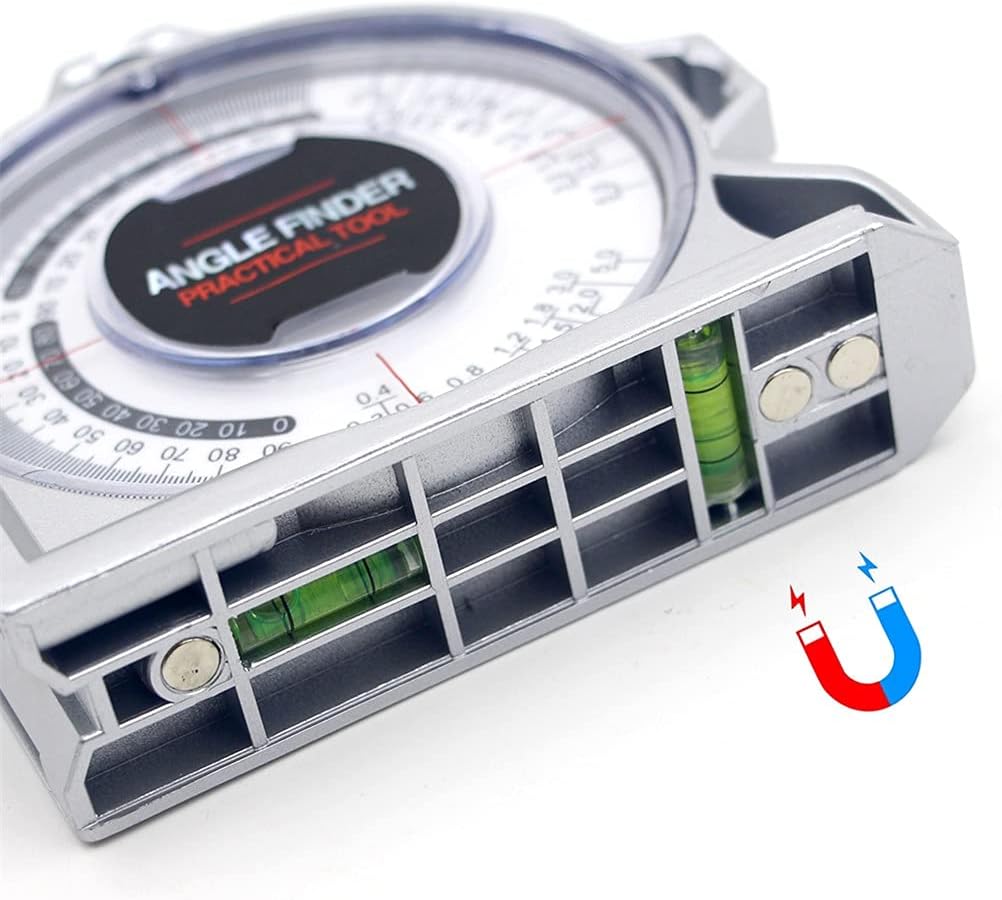 JSEIAJB Slope Inclinometer Angle Finder Slope Protractor Tilt Level Meter Clinometer Gauge with Base Measuring Gauging Tools