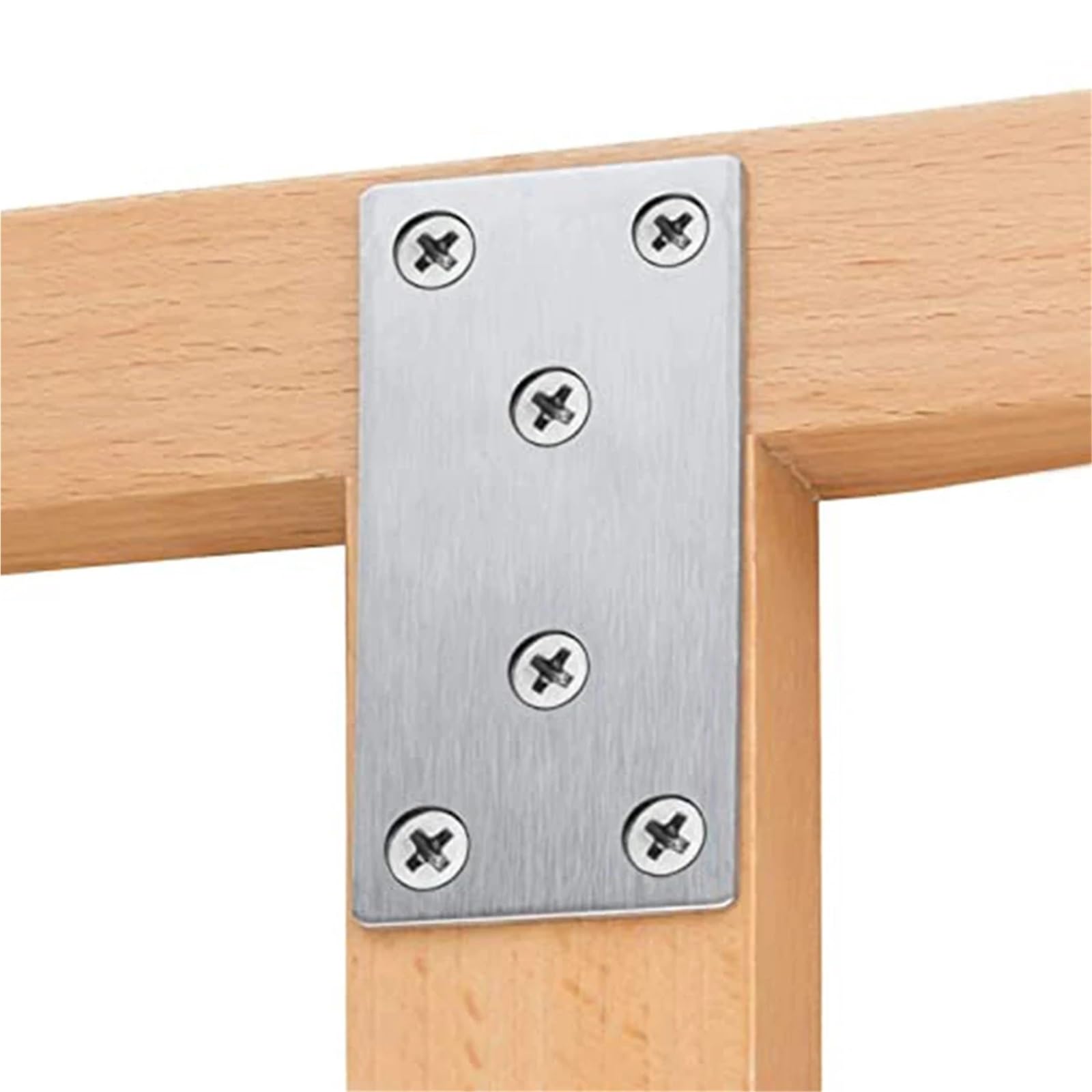 10 piezas de placas fijación for muebles, soportes acero inoxidable, esquina, reparación, accesorios hardware metal y madera, fácil instalación Para Reparación