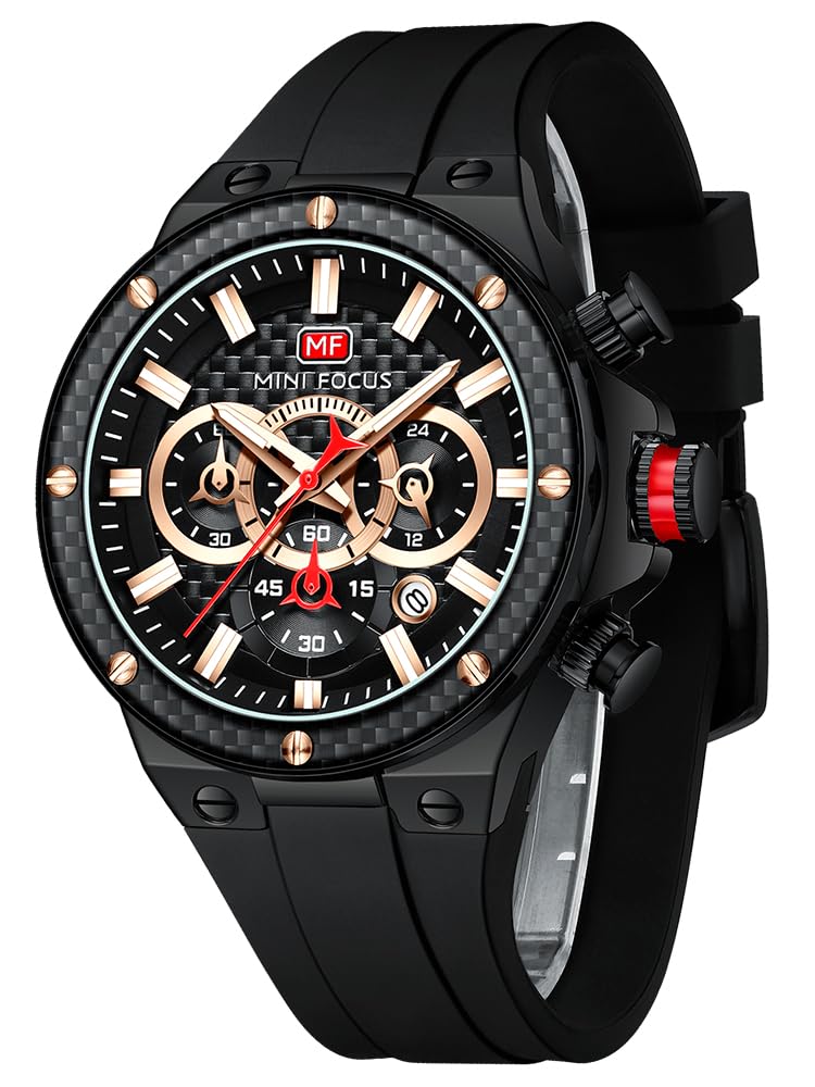 Mens Sport Watches Military Waterproof Multifunction Chronograph Watch Luminous Silicon Strap Casual Watches for Men Fashion Business Wrist Watch Clock, B-Blue silver (B09WGZ59WB) Amazon Price History, Amazon Price Tracker