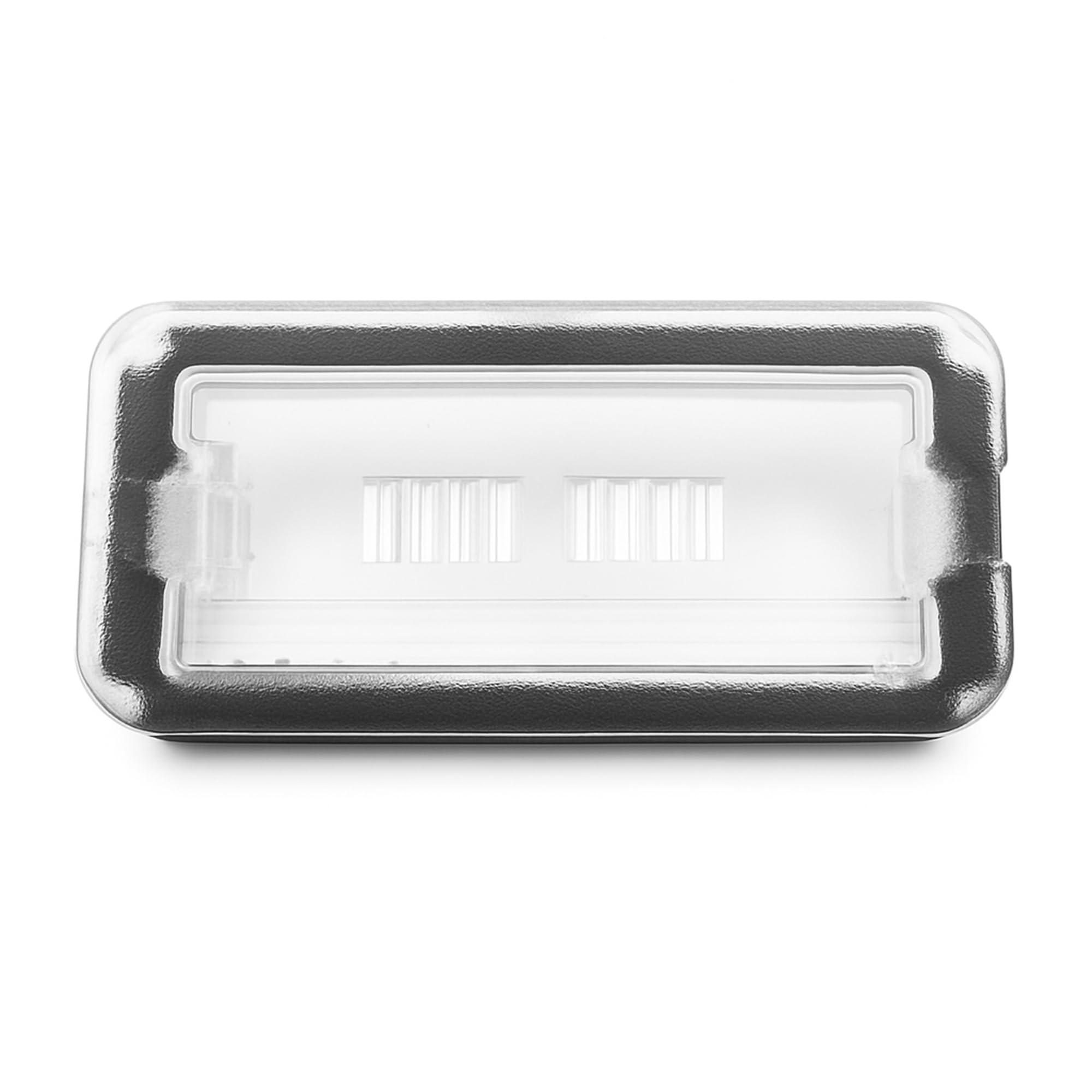 2 x luci posteriori per targa auto, copertura trasparente per Fiat 500, Abarth 500 2007-2022 | OEM 51800482
