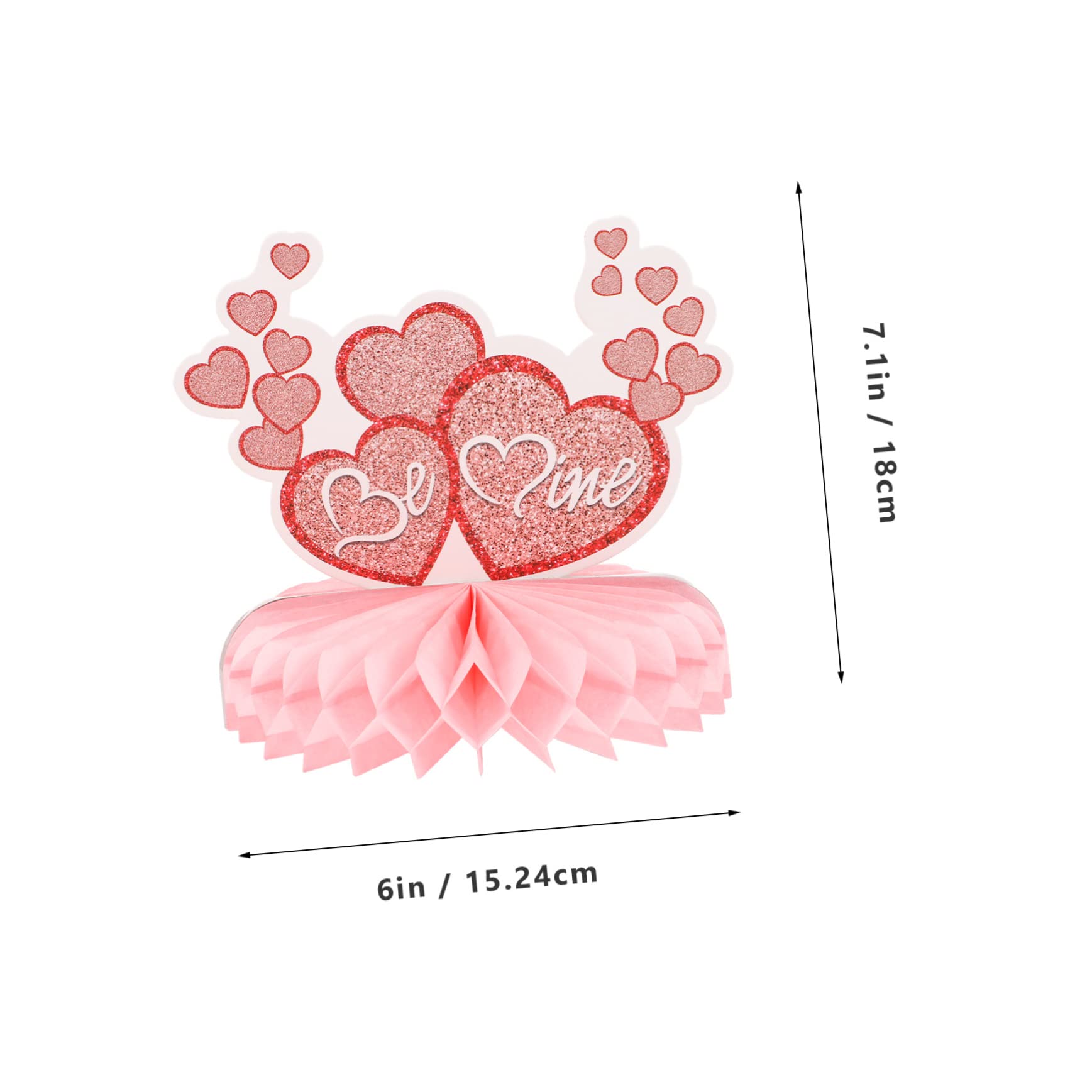 TOYANDONA 18piezas Decoración De De Mesa Forma De De San Valentín De Adornos Románticos Para Celebraciones