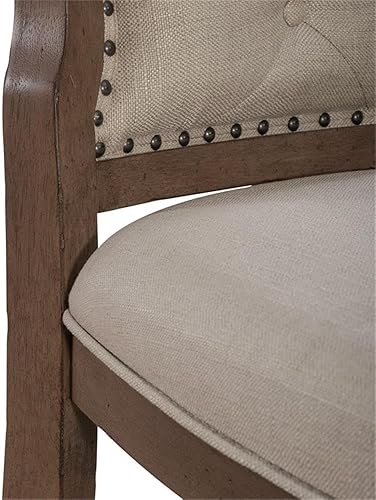 Miniatura 9 de Liberty Americana Farmhouse - Silla lateral tapizada con respaldo capitoné, juego de 2