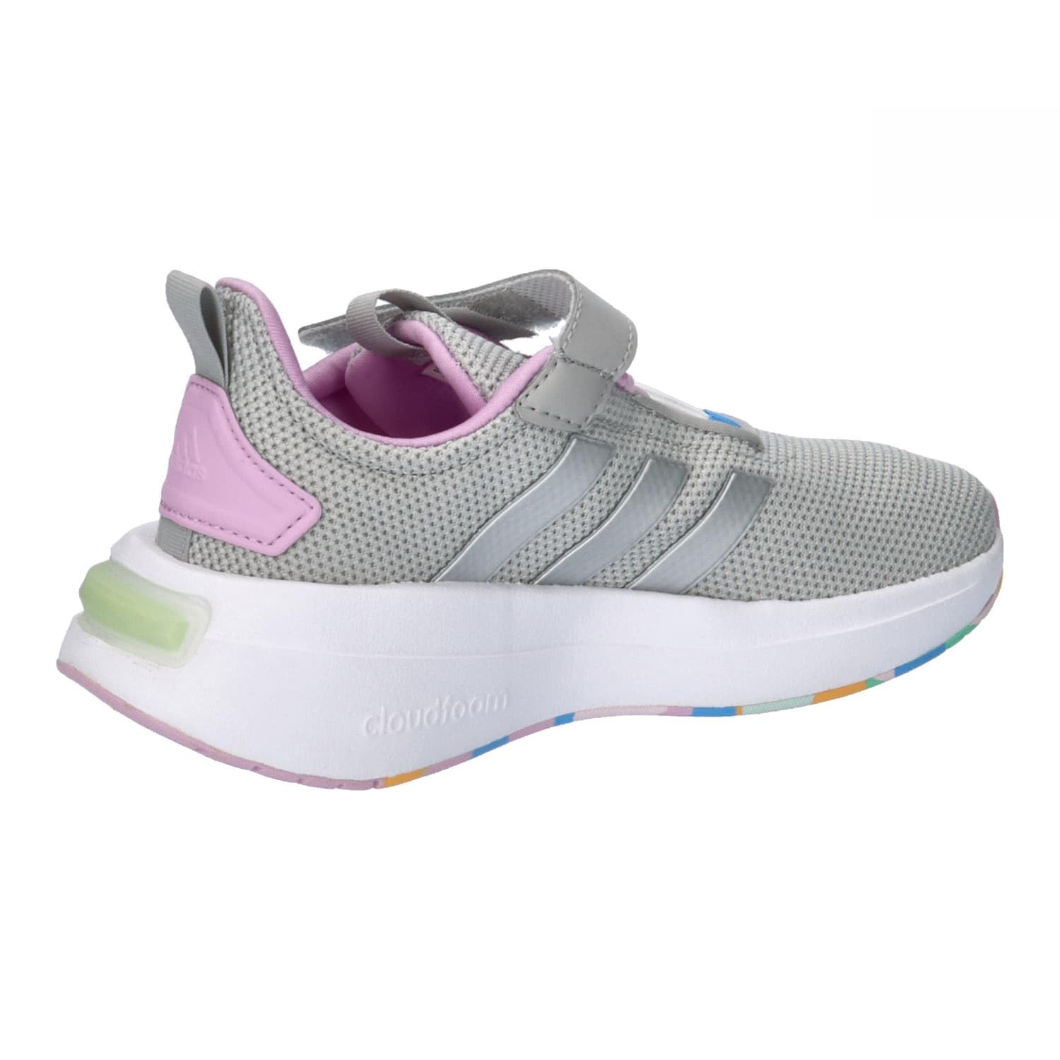 adidas Uniseks - dzieci Racer TR23 Hook and Loop Shoes Kids, grey two/silver met/lilac, 28 EU