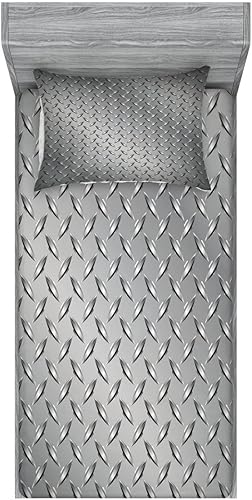 Miniatura 131 de Ambesonne Juego de sábanas bajeras y fundas de almohada, deliciosos tacos con verduras, cocina folclórica, ingredientes de recetas de comida Beige