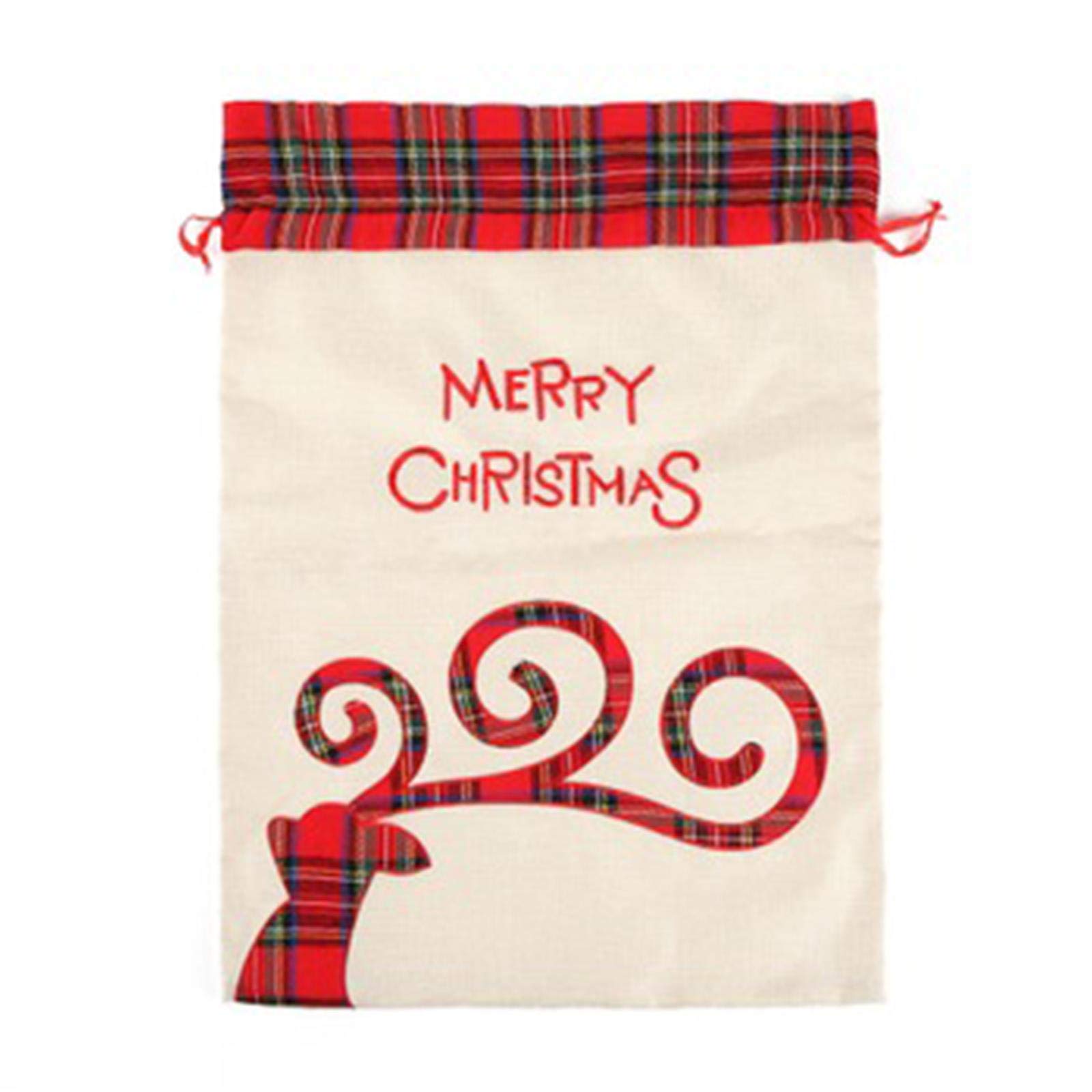 LIMENG bag tote bag bag drawstring drawstring bag decoration, sold one by one, size: 55 * 39CM, material: linen