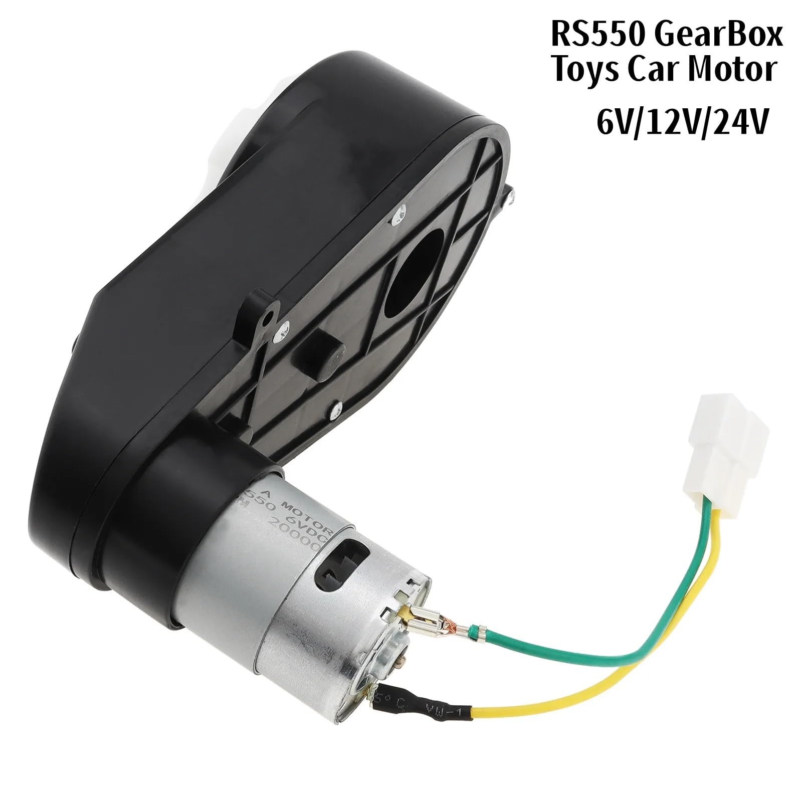 RS550 Micro Motor 6V High Speed - Mit 2 Zahnköpfen Für Spielzeugautos Und DIY Projekte