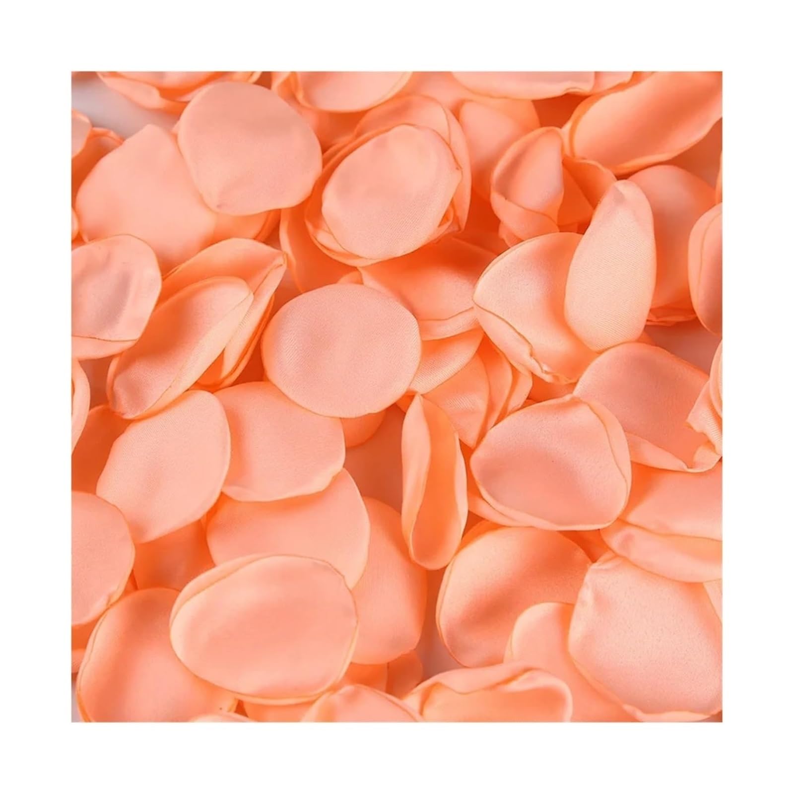 HIFRQVVC Artificial Flower Confetti, Artificial Rose Petals Multicolor 4cm 100 Or 200 Pcs For Wedding Valentines Day(Orange,200pcs)