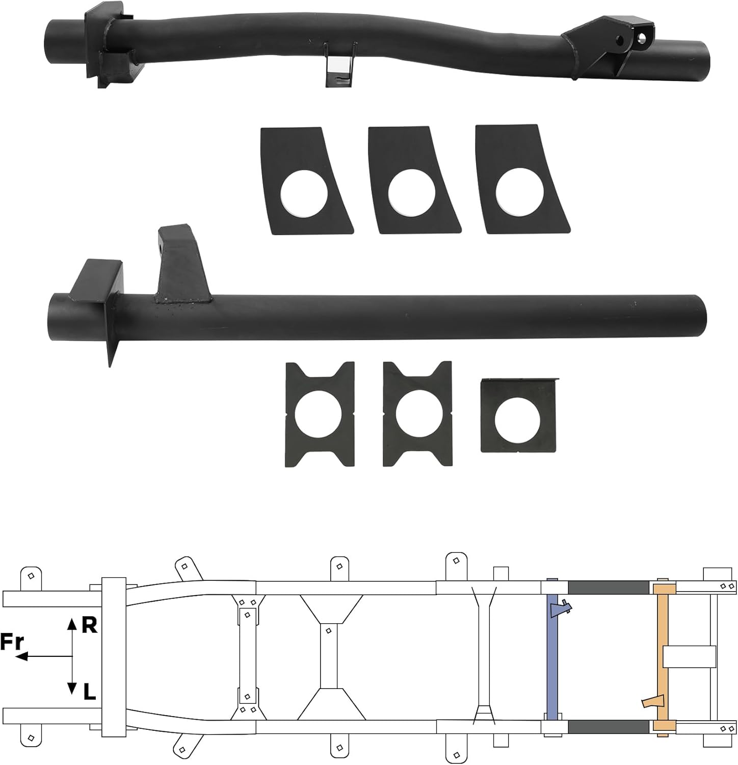 Mountainpeak Rear Fuel Tank & Rear Upper Shock Mount Crossmembers