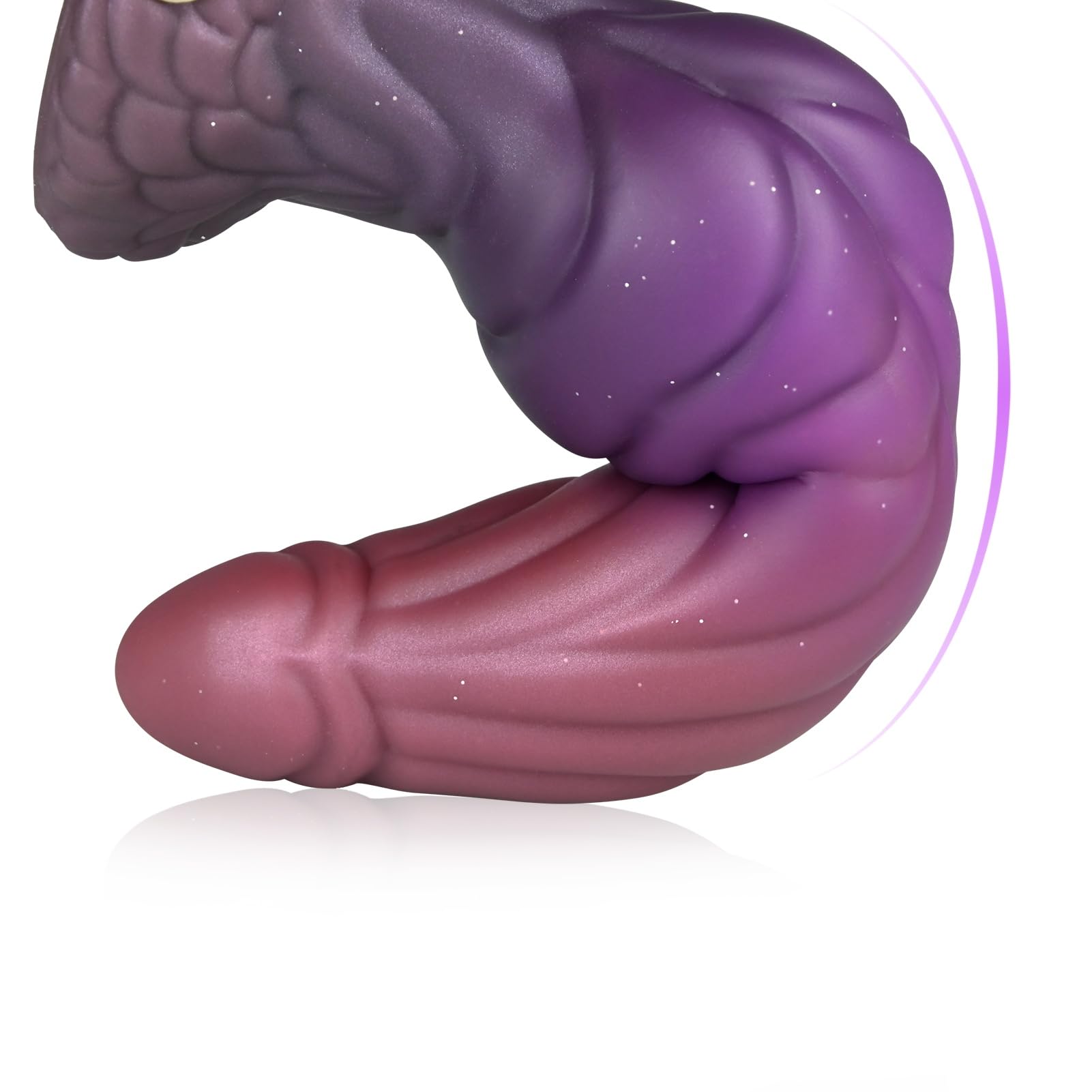 SXOVO Dildo Anale Butt Plug 23 CM Dildo XXL con Grosso Nodo Fallo Grosso in Silicone Morbido con Potente Ventosa Plug Anale Dilatatore per Donna Uomo