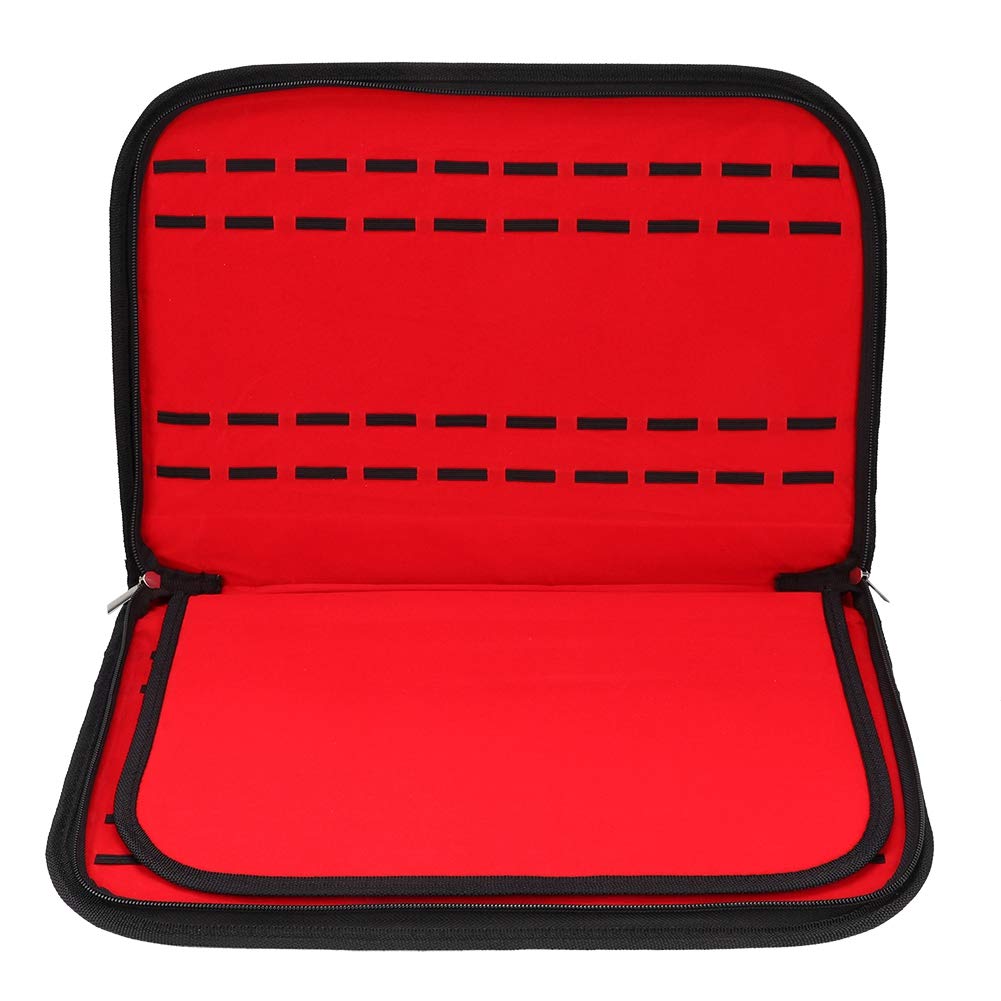TOPINCN Watch Storage Box 20 Slots Watch Organizer Case With Zipper Velvet Dust-Free Jewelry Display Tray Large Wristwatch Collection Container