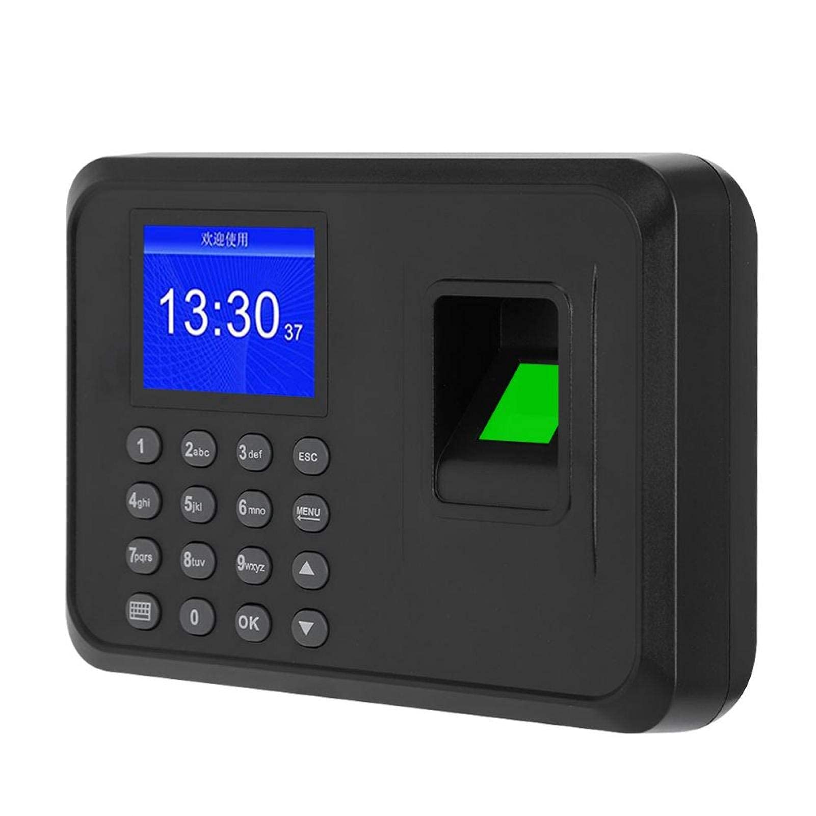 Macchina per la rilevazione delle presenze con impronte digitali, registratore con orologio biometrico con display 2, 4 pollici, lettore per il check in dei dipendenti, di