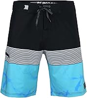 BeautifulGiant Men's 22" Slim Fit Board Shorts - Long Swim Trunks, 4-Way Stretch, No Liner, Leg Pocket