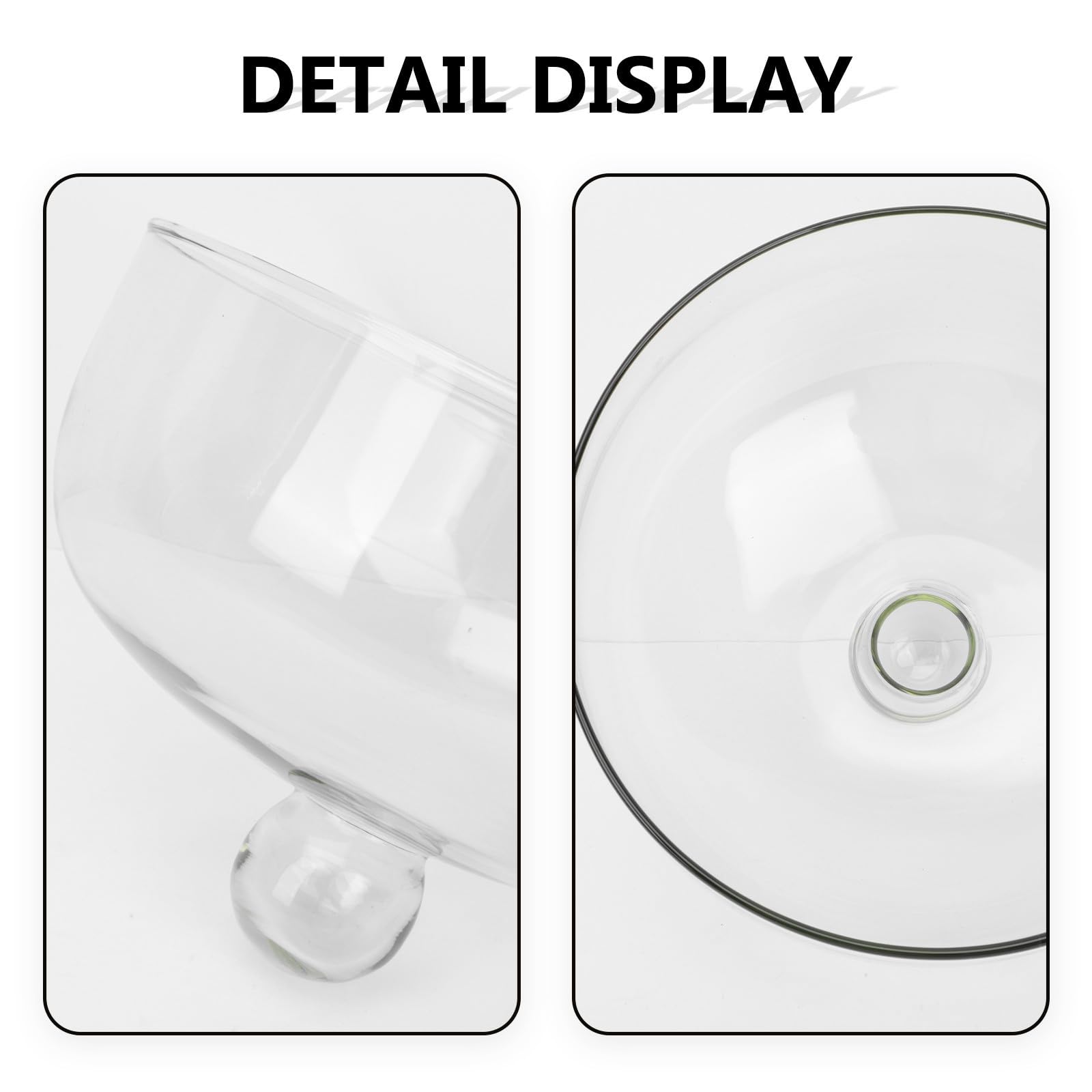 Tapa para Microondas de Cristal Protector de Postres para Mesa