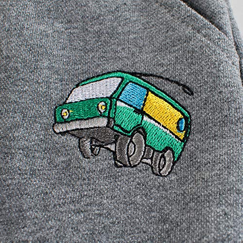 Irsutey Toddler Boys/Girls Cute Cartoon Embroidered Sweatpants Elastic Waist Casual Kids Sports Pants 1-9Y Winter/Autumn2