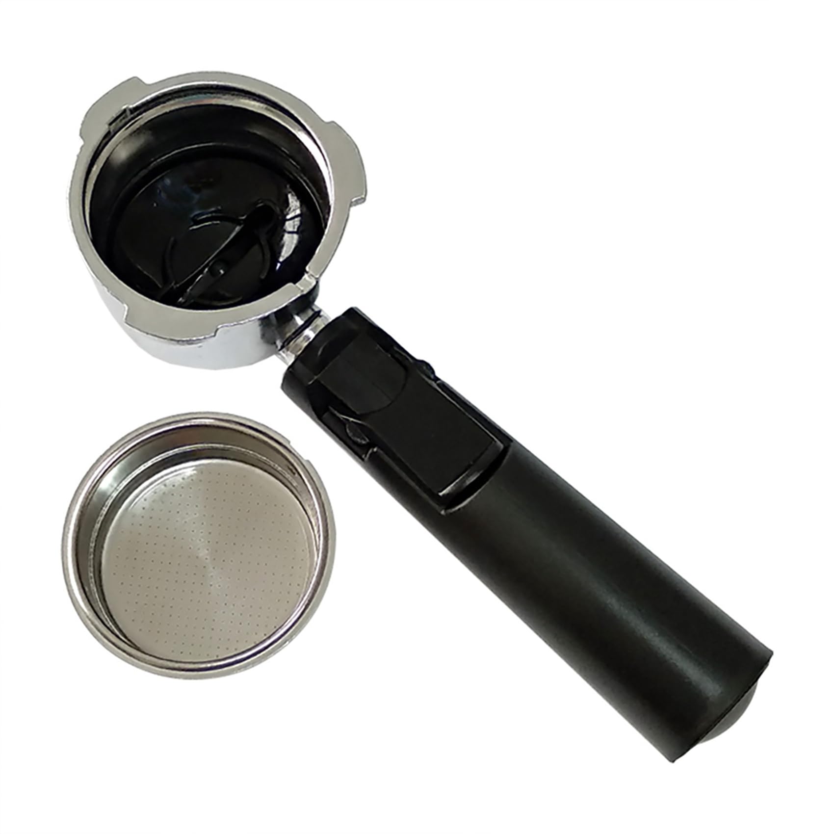 4X Filtros Reutilizables de Café Sin Fondo de 51 mm Portafiltro para Soporte Homix 60 mm 15-20 Bar para Piezas de Cafetera Espresso