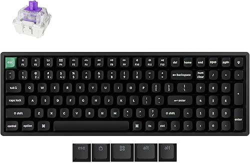 Keychron K4 HE - Teclado inalámbrico con efecto Hall RGB 96%, interruptor magnético Gateron, modo analógico y disparador rápido, QMKVIA, 2.4 disponible en Yaxa Guatemala