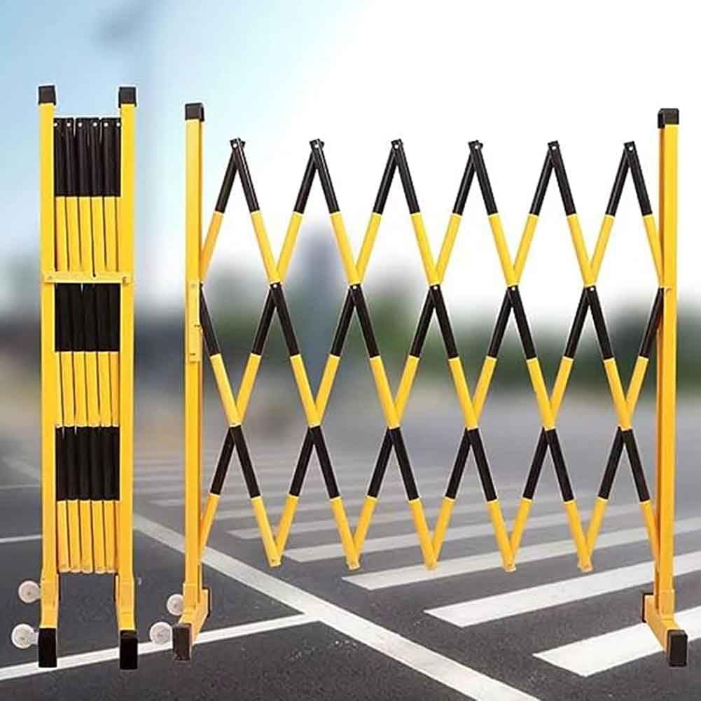 ASerZenith Retractable Traffic Barrier Roadblock For Outdoor Use Mobile Quick Seal Scissor Gate,1.2 * 5M