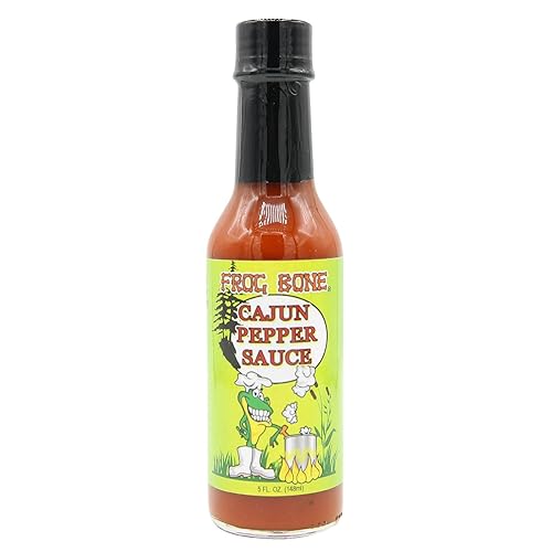 Frog Bone Salsa picante de pimienta cajún, 5oz