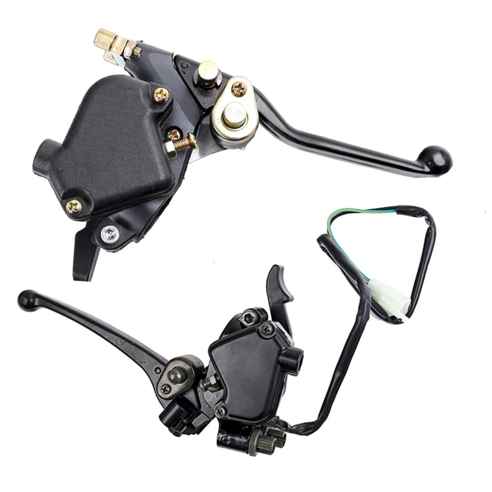 Acceleratore a Doppio Pollice da 22 mm, Leva Freno Anteriore Destra, Gruppo acceleratore Freno a Mano Anteriore for Moto da Cross, Scooter a Benzina, ATV, Qua(B)