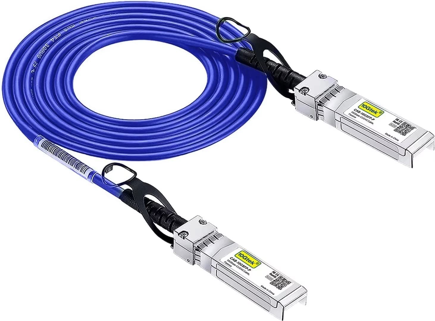 [Dark Blue] 10G SFP+ DAC Kabel 1-Meter(3.3ft), Twinax SFP+ Kabel für Cisco SFP-H10GB-CU1M, Meraki MA-CBL-TA-1M, Ubiquiti UniFi, D-Link, Supermicro, Netgear, Mikrotik, Open Switches