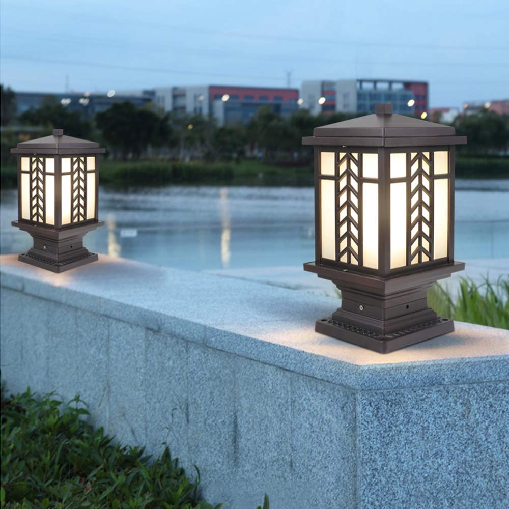 Nórdica al Aire Libre Grande Columna Faros Patio Jardín impermeabilización de terrazas Lights Hotel Puerta de Parques Columna Luces IP54 Decorativa Lámparas LED Lámparas de bajo Consumo