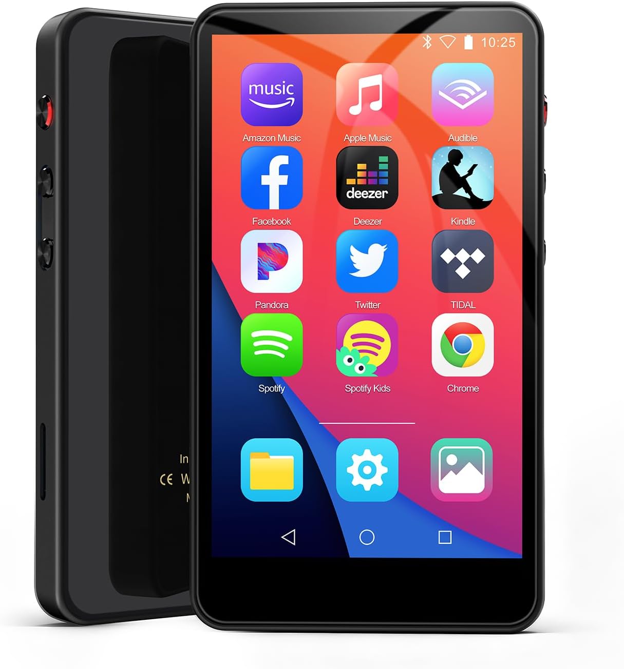 144GB MP3 & MP4 Player with Bluetooth, WiFi, 4IN HD Full Touch Screen - Supports Spotify, Libby, Amazon Music, YouTube, Tiktok, E-Book, Up to 1TB Expandable, Ideal for Kids
