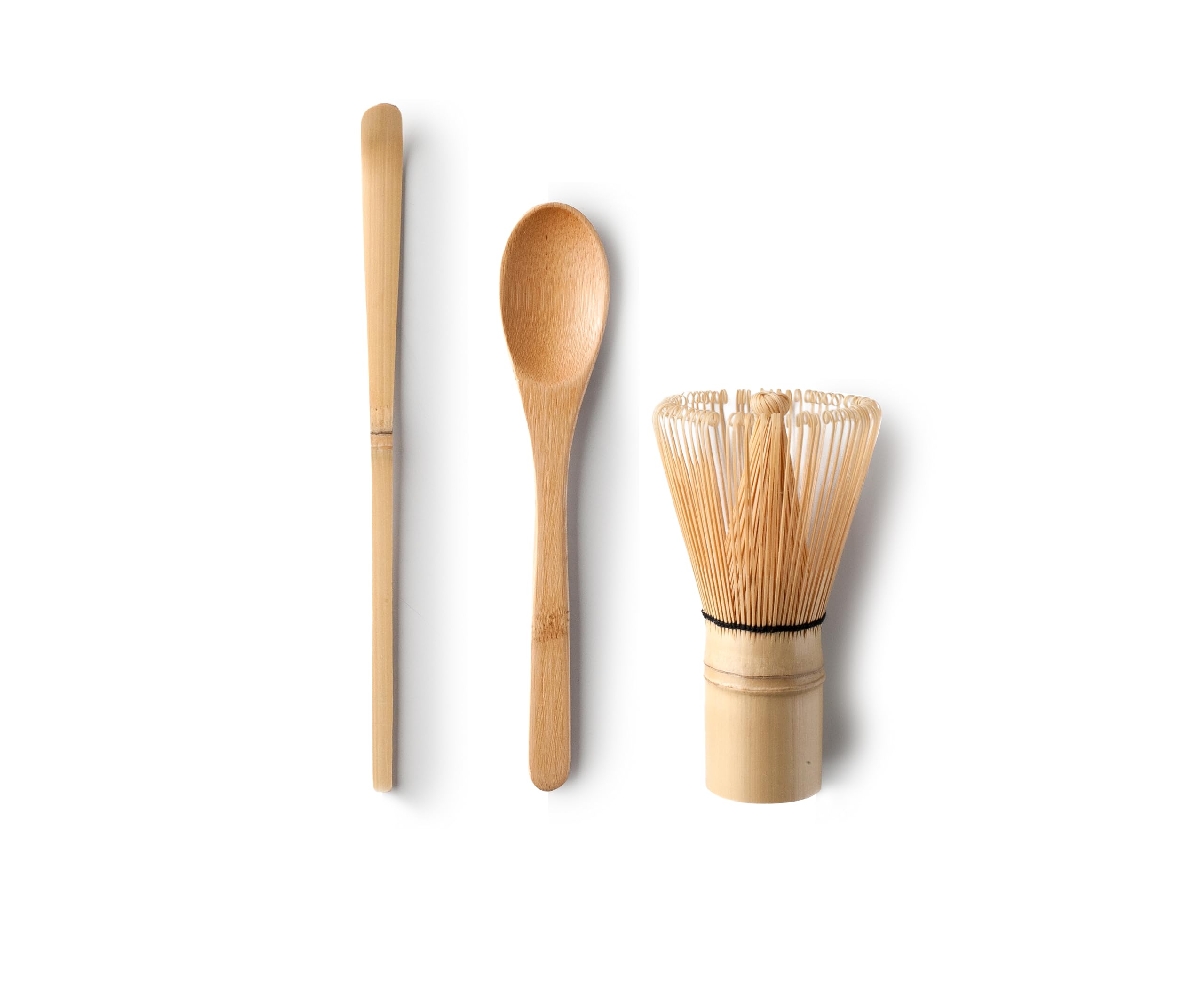 IBILI - Matcha Set of 3 Pieces, Bamboo, Measuring Spoon Chashaku, Whisk Chasen and Traditional Spoon