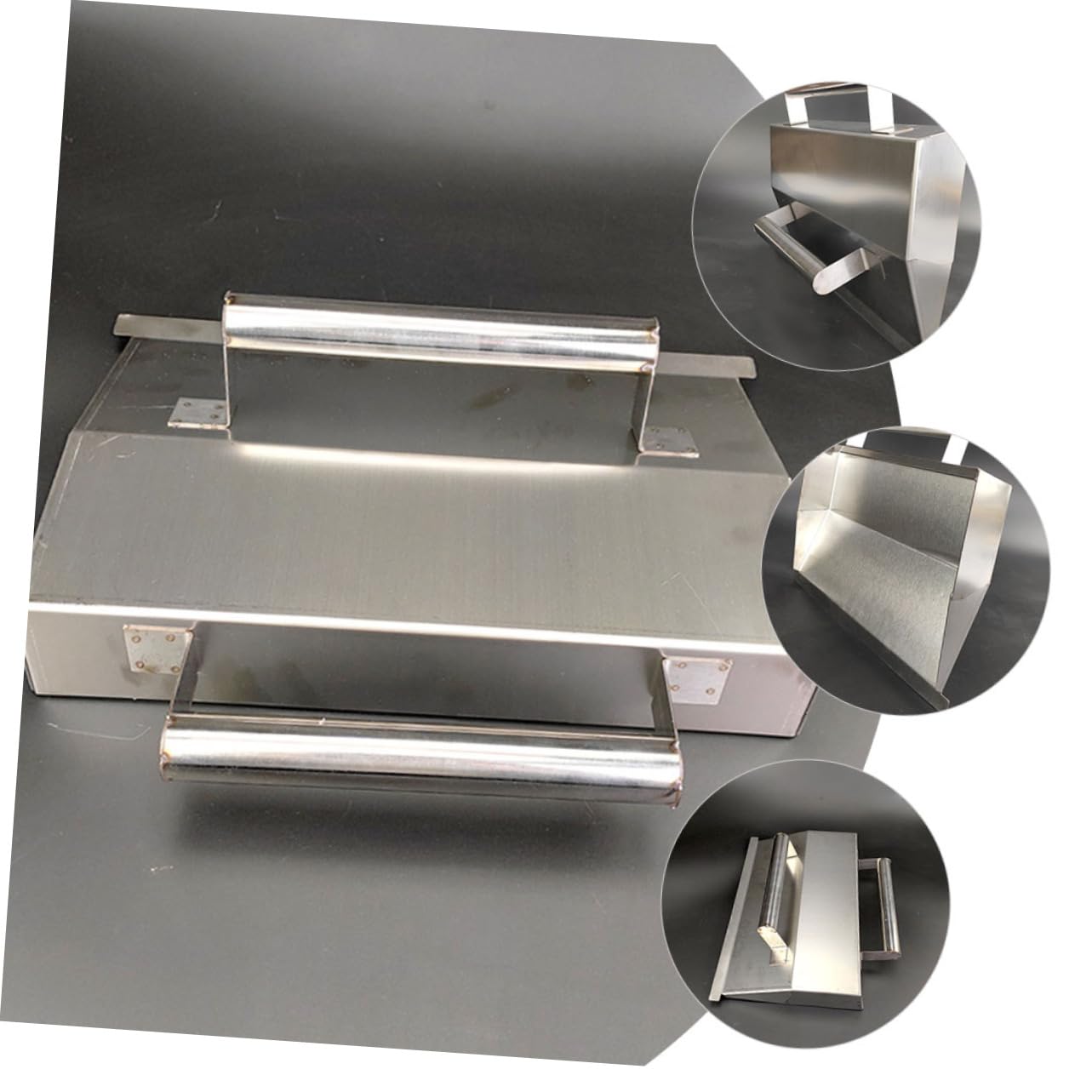 Frattazzo per Muratura in Acciaio Inox Argento, Forma Unica | Stuccatura e Lisciatura Pareti, Design Multifunzione ad Alta Tenacità, Uso per Pittura