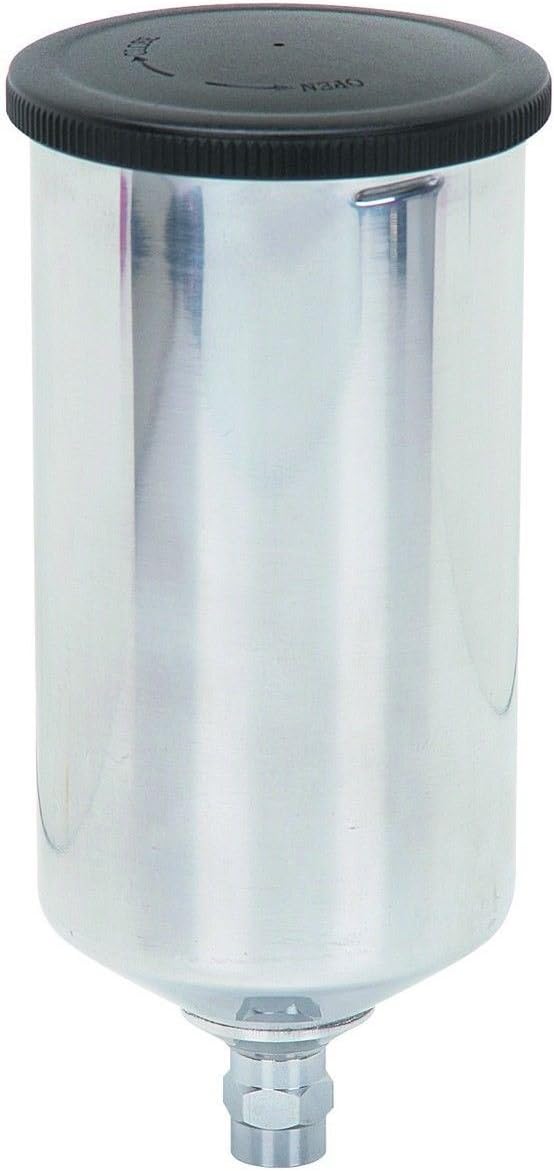 1 liter (33 oz) aluminum metal gravity feed paint cup for HVLP sprayer spray gun