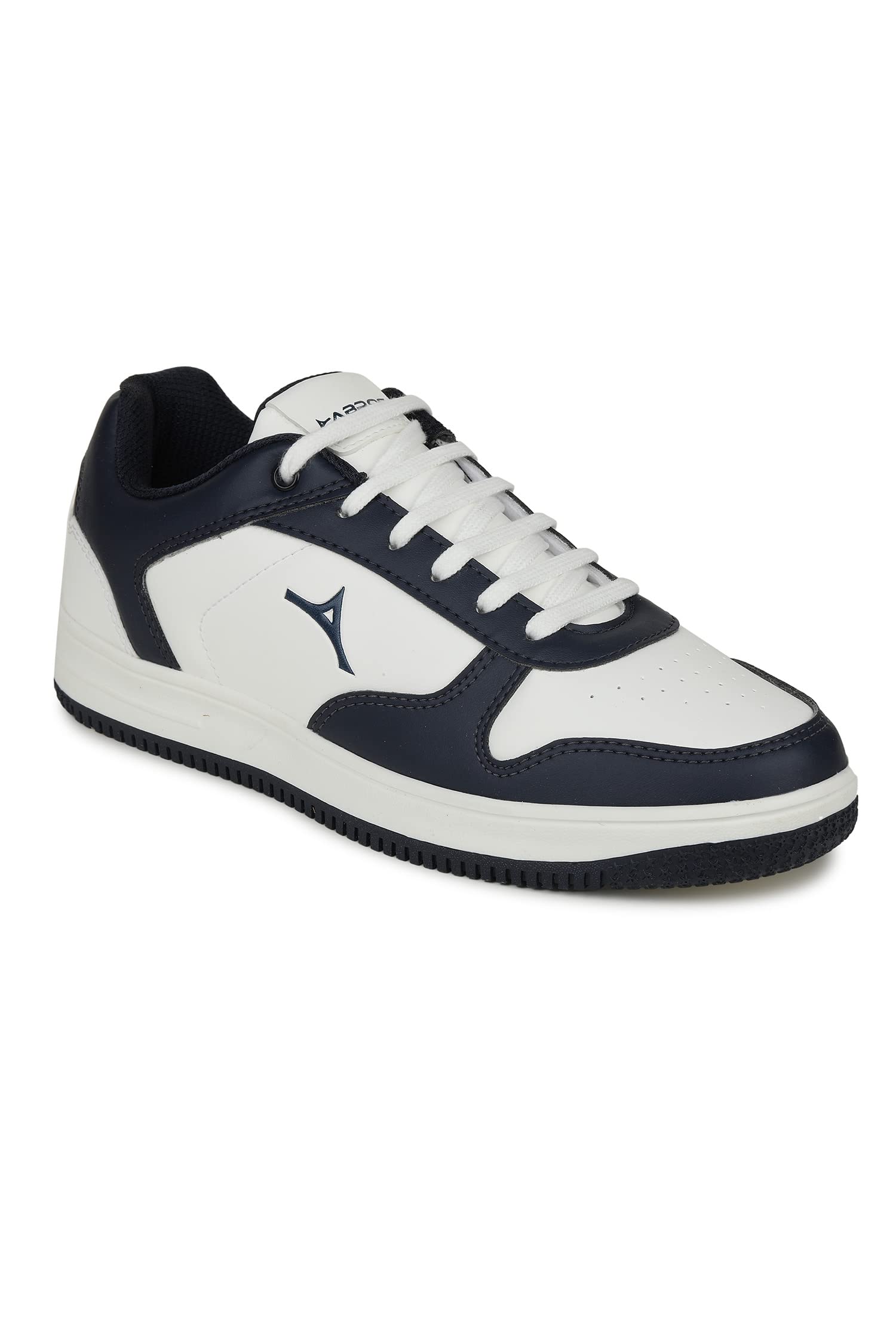 ABROS Mens Park-6 ALGO8010 Synthetic Leather Sneaker Shoes_White/Navy_9UK (B0BXNSXDBZ) Amazon Price History, Amazon Price Tracker
