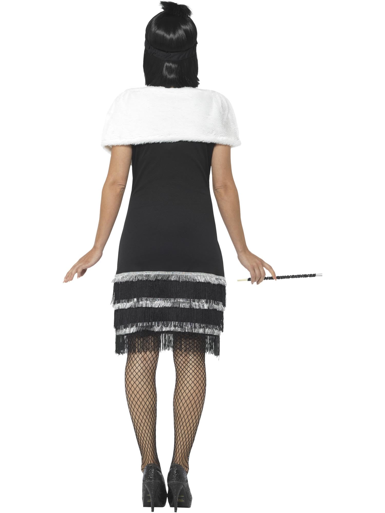 Smiffys - 43128L - Déguisement Femme, Garçonne - Taille - Noir