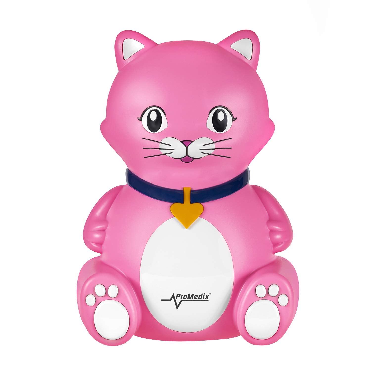 PR-816 Inalatore per bambini (gatto) filtri, maschere + ciuccio per bambini (Inalatore, maschere, filtri+ ciuccio)