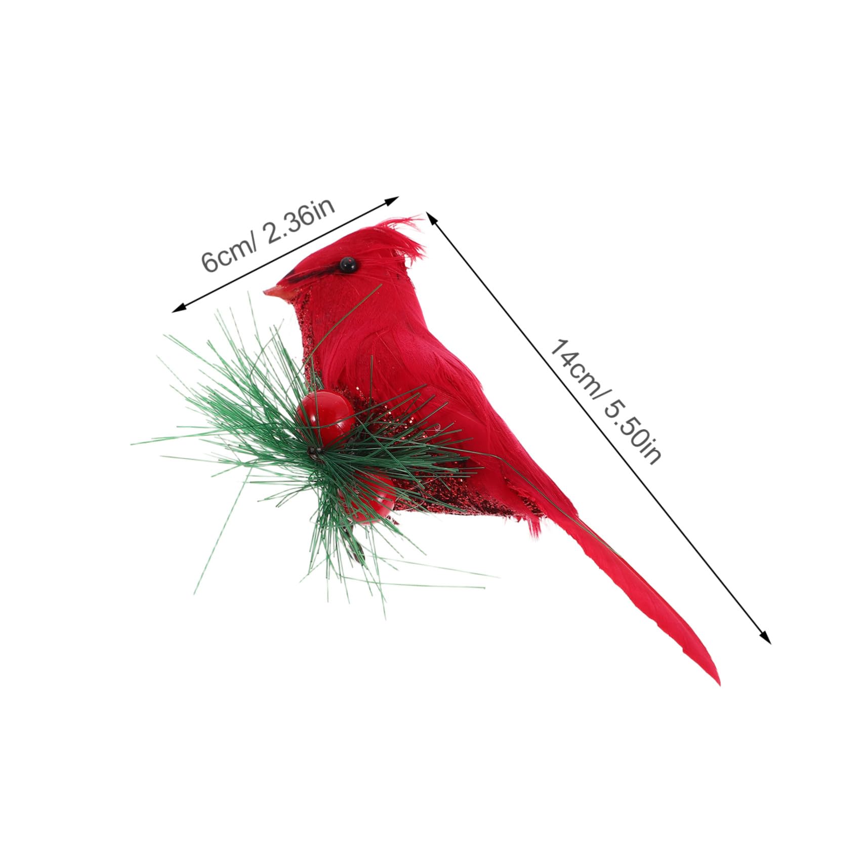 Alipis 10pezzi Uccelli Cardinali Rossi Decorativi Artificiali Per Albero Di Natale Ornamenti Con Clip in Miniatura Per Giardino Artigianato Fai Da Te