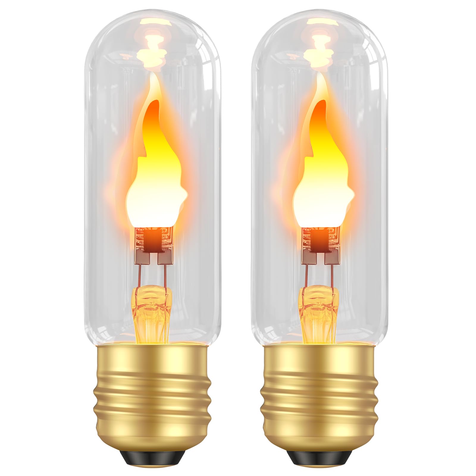 Amazon.com: Hompavo LED Flame Bulbs (2 Pack) - 3W Flickering Fire