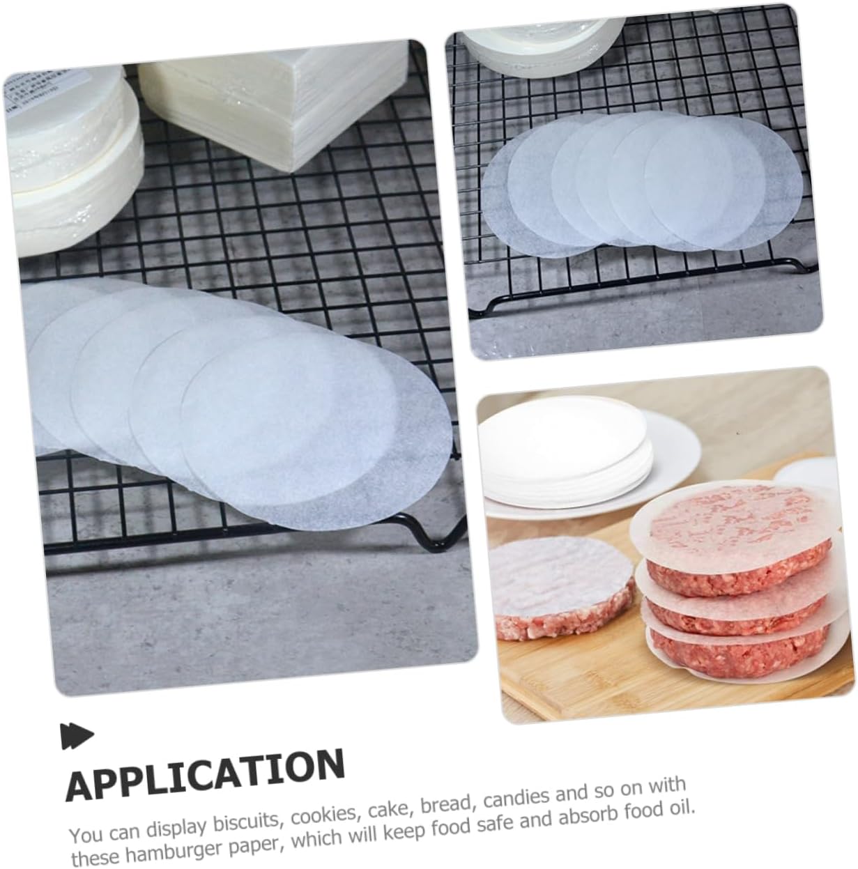 White Multi-function Baking Paper 200 Sheets for Cake and Fruit Rolls