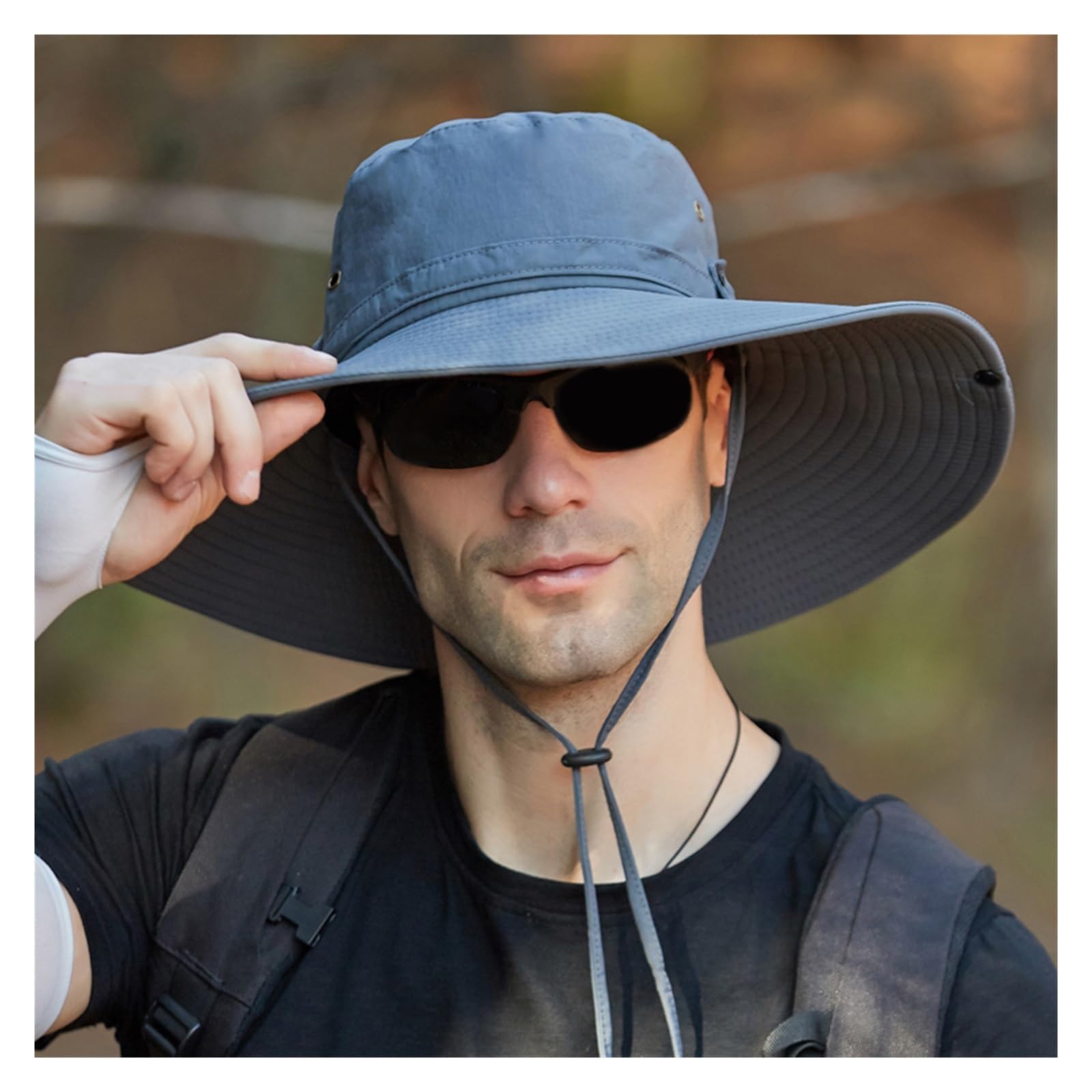 Cappello da Pescatore Cappello da Alpinismo Uomo | Cappello da pescatore Eaf extra large con parasole estivo in nylon for esterni