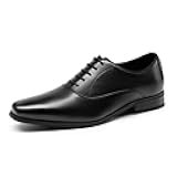 Men's Dress Shoes Bussiness Formal Oxfords Wesley Lace Up Soft Plain-Toe