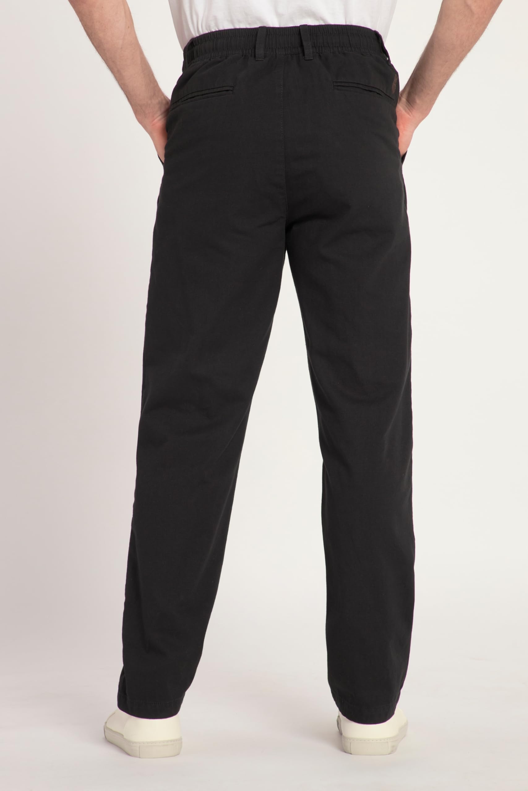 JP 1880 Herren große Größen Übergrößen Menswear L-8XL Hose, Leinenoptik, Basic Fit, legere Passform, Elastikbund 815194