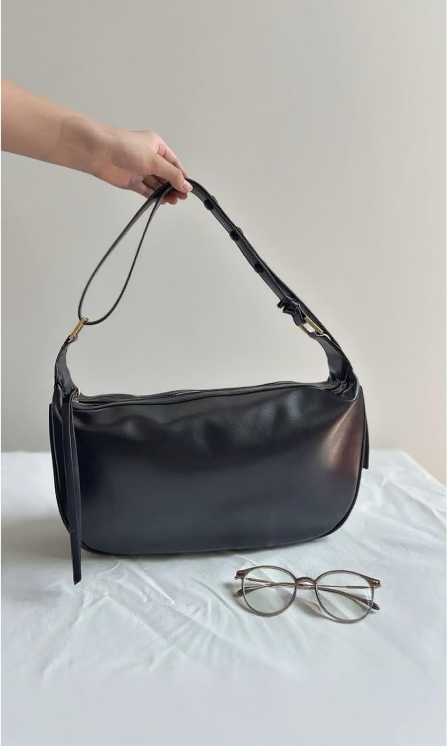 Women's shoulder bag, handbag, dumpling, small PU leather bag, small top bag, wallet - Image 3