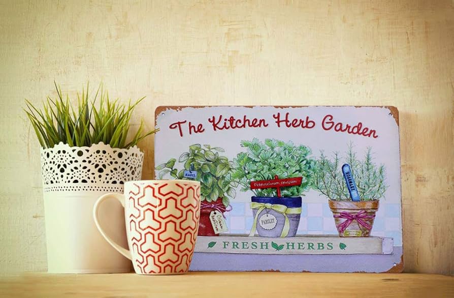 ヴィンテージ ハーブ アート FRESH HERBS Amazon.com: UOOPAI Fresh