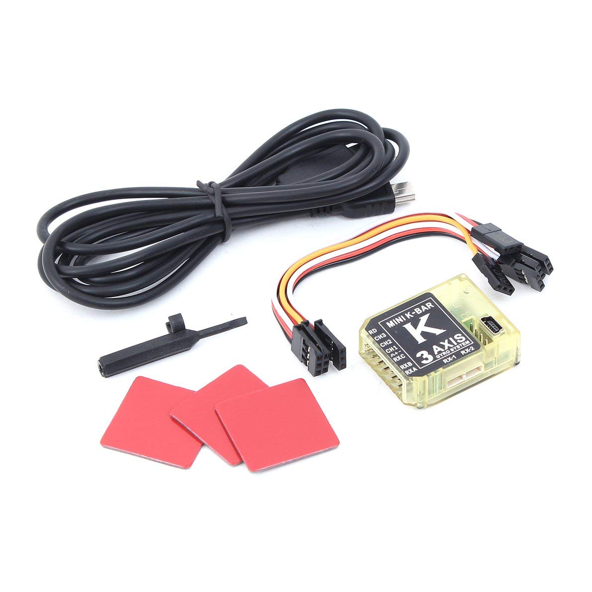 uqiangbao Fit ALZRC - Mini K-BAR V2 3-Axis Gyro Flybarless Stabilization System for RC Drone Helicopter Parts Accessories