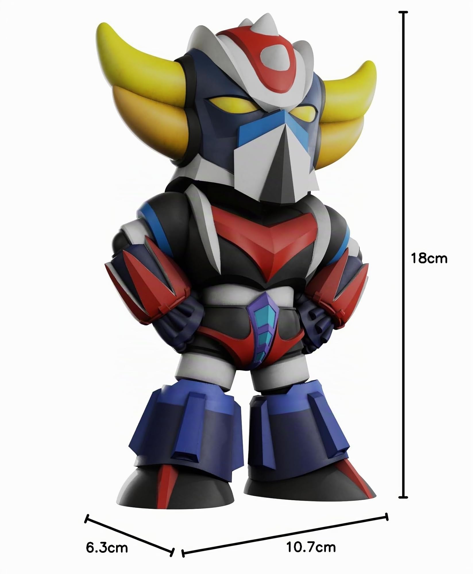 Plastoy Goldorak Salvadanaio Chibi Goldorak in piedi - Plastica - 18 cm