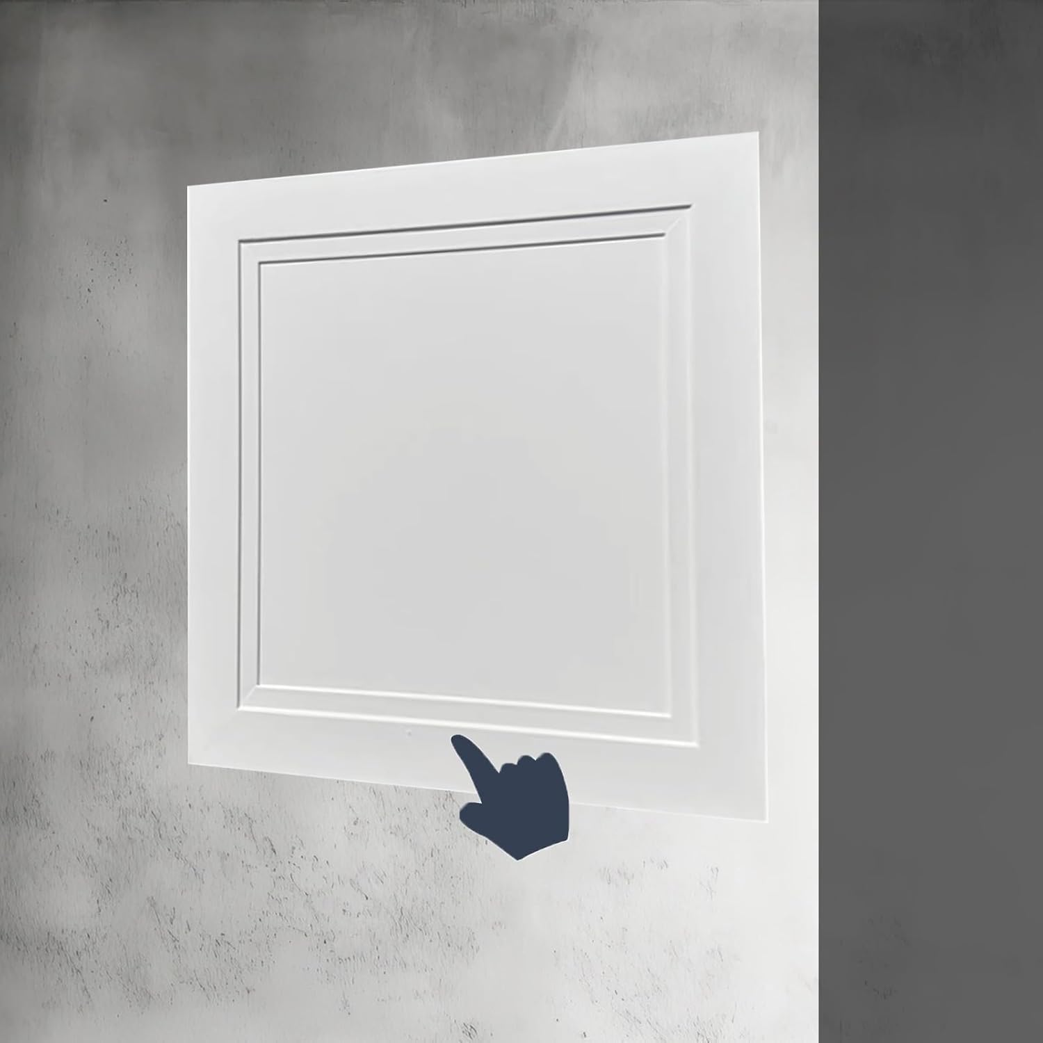 Kjobdwz White Steel Access Panel Spring Loaded Access Panel, Drywall Wall Hole Cover Access Door For Plumbing, Inspection Door Hatch(,15X15cm/6X6in)