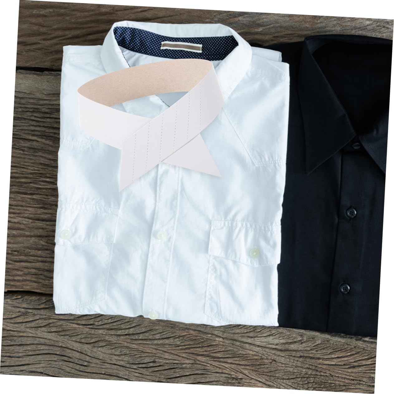 CALLARON Men's Collar Stays Paper Collar Inserts for Shirt Support Blouse False Half Shirt