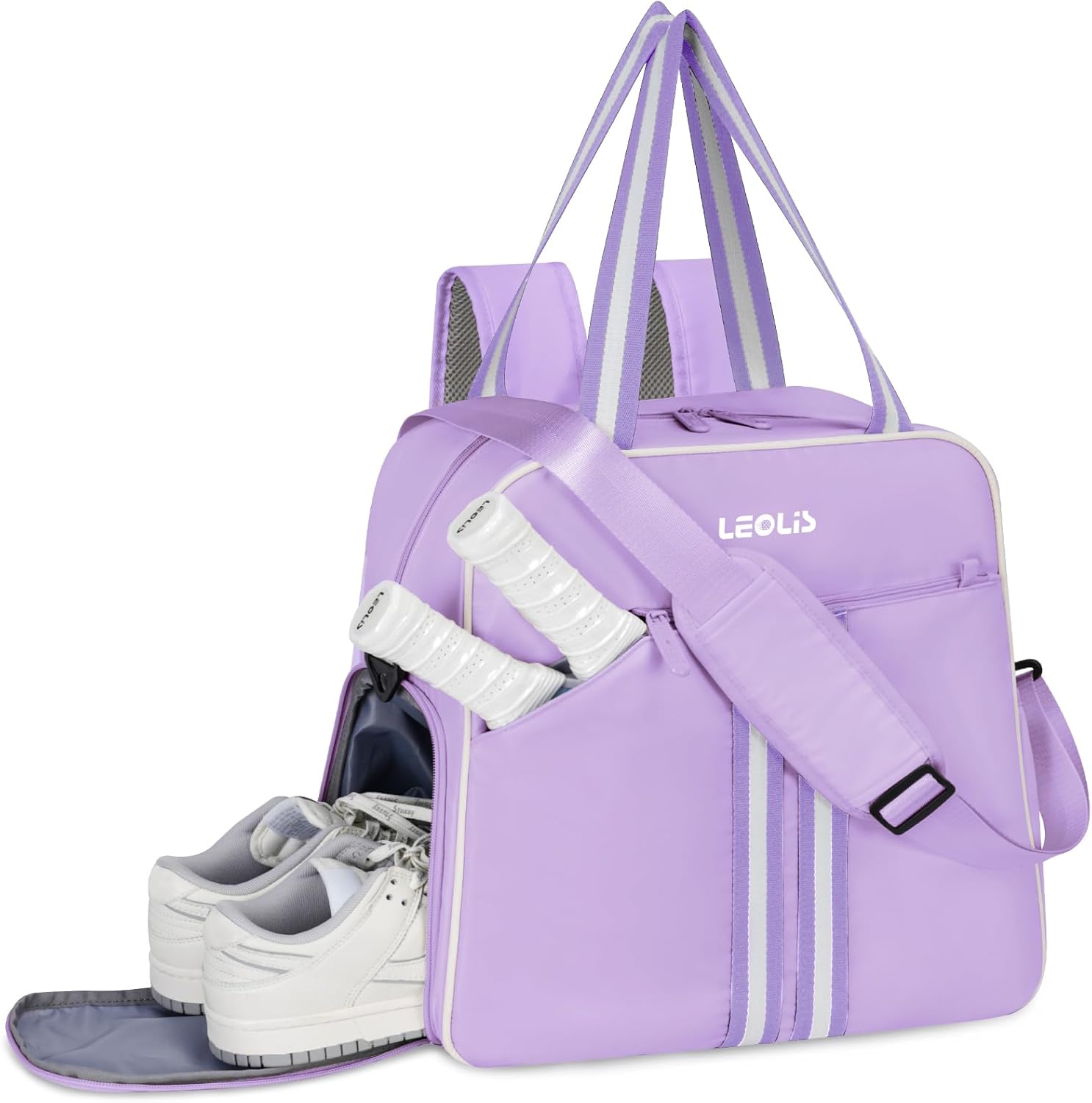 Pickleball Bag - Pickle Ball Tote Backpack with Shoe Compartment & Wet Pocket