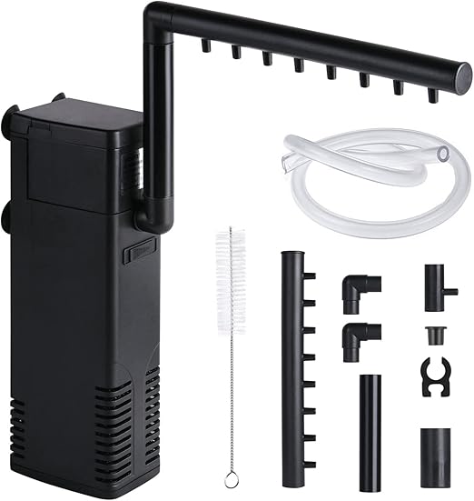 flintronic Filtre Intérieur Aquarium, 8W 600L/H Filtre Interne pour Aquarium 80 litres Filtre